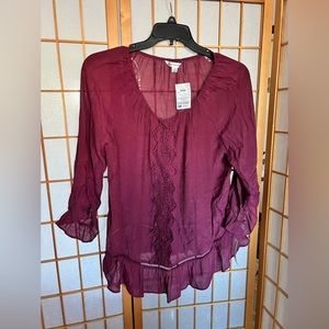 Cute Burgundy/maroon top